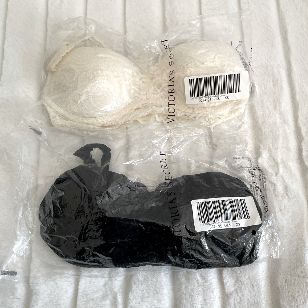 NWT PINK Victoria Secret Lace Bralette Set